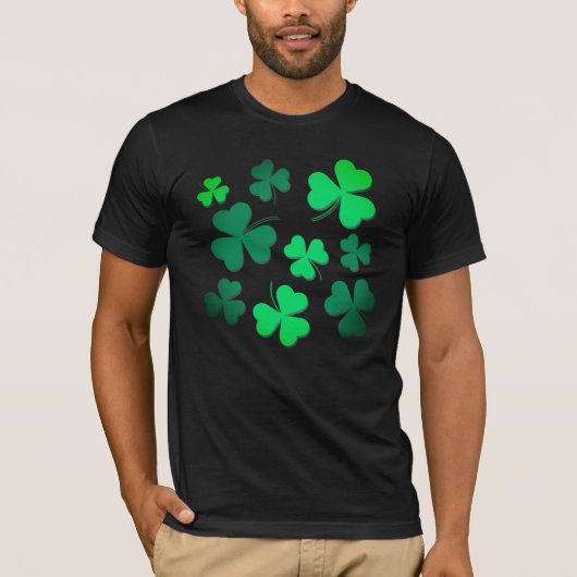 Irish Pride Green Clover Kleeblatt St Patrick's Da T-Shirt (Vorderseite)