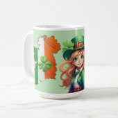IRISH PRIDE und vierblättrige Klee— Kaffeetasse (Vorderseite Links)