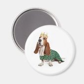 Irish Princess Basset Magnet (Vorderseite/Rückseite)