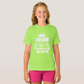 Irish Princess Crown Personalisiert Name T - Shirt (Vorne ganz)