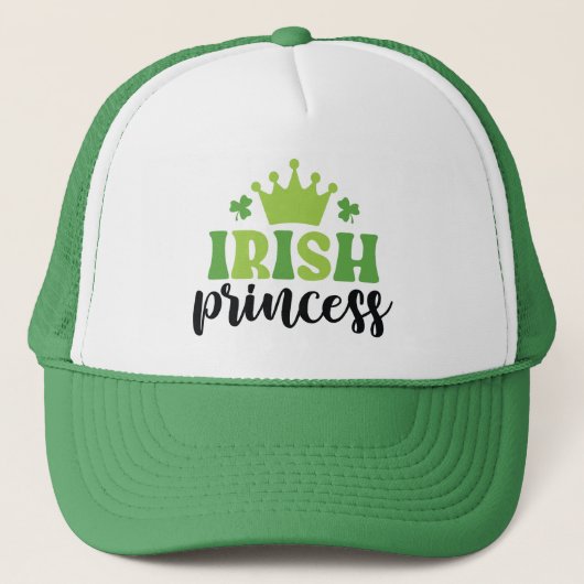 Irish Princess Crown Truckerkappe (Vorderseite)