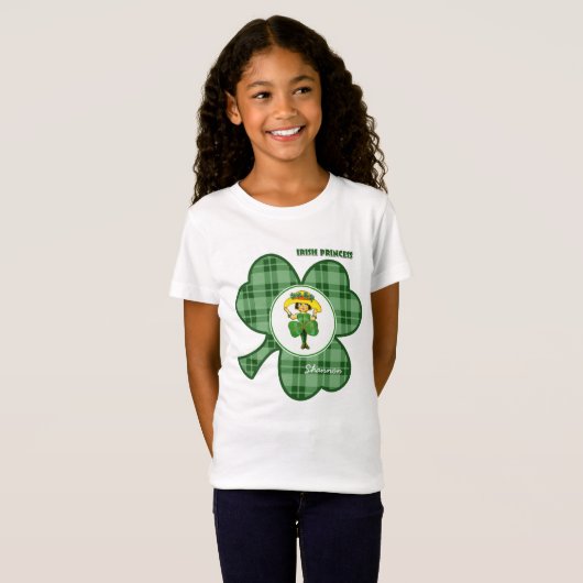 Irish Princess | Individuelle Name St. Patrick's D T-Shirt (Vorne ganz)