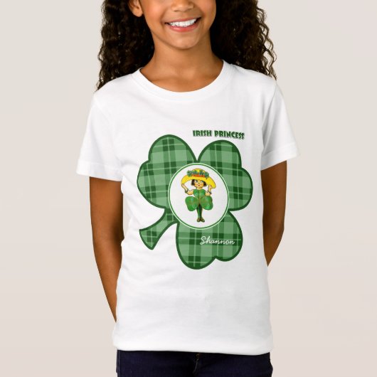 Irish Princess | Individuelle Name St. Patrick's D T-Shirt (Vorderseite)