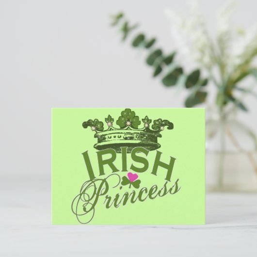 Irish Princess Postkarte (Stehend Vorderseite)