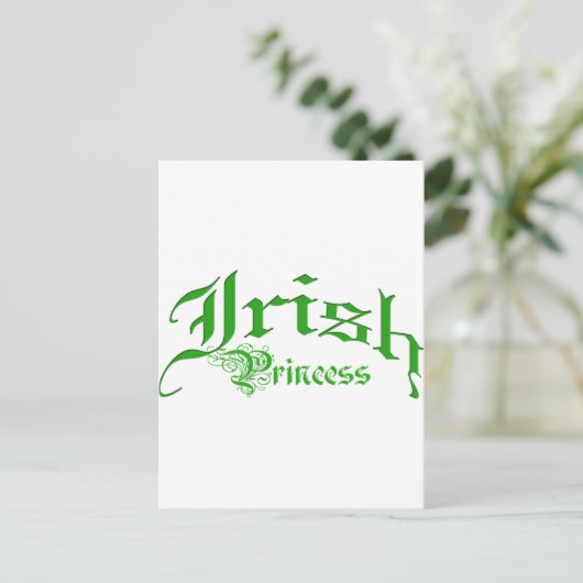 Irish Princess Postkarte (Stehend Vorderseite)