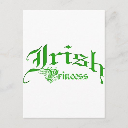 Irish Princess Postkarte (Vorderseite)