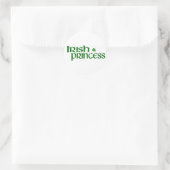 Irish Princess Runder Aufkleber (Tasche)