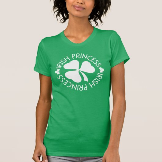 Irish Princess St Patricks Day Kleeblatt Womens T- T-Shirt (Vorderseite)