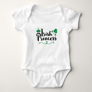 Irish Princess Women St Patrick's Day Script Baby Strampler
