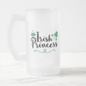 Irish Princess Women St Patrick's Day Script Mattglas Bierglas (Links)