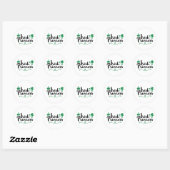 Irish Princess Women St Patrick's Day Script Runder Aufkleber (Blatt)