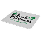 Irish Princess Women St Patrick's Day Script Schneidebrett (Ecke)