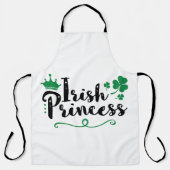 Irish Princess Women St Patrick's Day Script Schürze (Vorderseite)