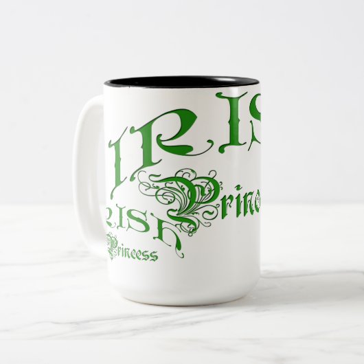 Irish Princess Zweifarbige Tasse (Vorderseite Links)