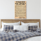 Irish Proclamation Leinwand (Original Copy) (Insitu (Schlafzimmer))