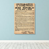Irish Proclamation Leinwand (Original Copy) (Insitu (Holzboden))