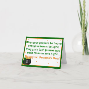 Irish Proverb 1 St. Patrick's Day Grußkarte Karte