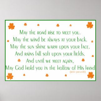 Irish Proverb 2 Print Poster