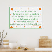 Irish Proverb 2 Print Poster (Küche)