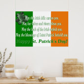 Irish Proverb 5 - Irish Flag Print Poster (Küche)