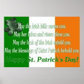 Irish Proverb 5 - Irish Flag Print Poster (Vorne)