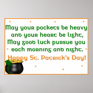 Irish Proverb 6 Print Poster