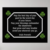 Irish Proverb - Best Day - Art Print Poster (Vorne)