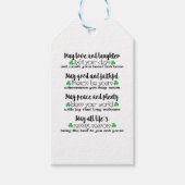 Irish Proverb Blessing Geschenkanhänger (Vorderseite)