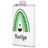 Irish Proverb, Boho Rainbow St. Patrick's Day Flachmann (Links)