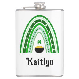 Irish Proverb, Boho Rainbow St. Patrick's Day Flachmann