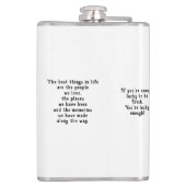 Irish Proverb, Boho Rainbow St. Patrick's Day Flachmann (Rückseite)