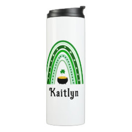 Irish Proverb, Boho Rainbow St. Patrick's Day Thermosbecher