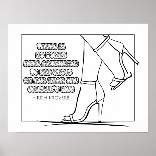 Irish Proverb Coloring Poster (Vorne)