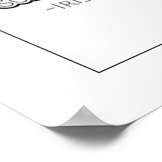 Irish Proverb Coloring Poster (Ecke)