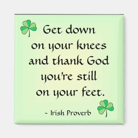 Irish Proverb Magnet (Vorne)