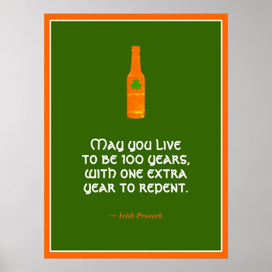 Irish Proverb Poster (Vorne)