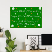 Irish Proverb Print Poster (Heimbüro)
