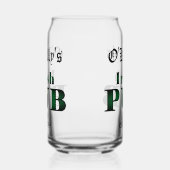 Irish Pub Bar Pint Beer Soda Can Glass Drinkware Dosenglas (Links)