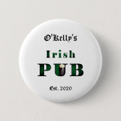Irish Pub Bar Tavern Button Button (Vorderseite)