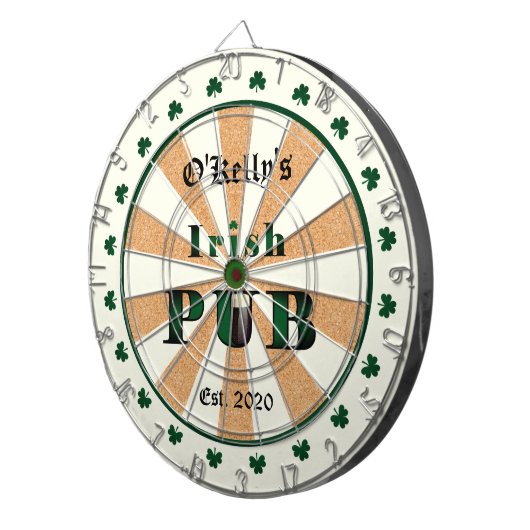 Irish Pub Bar Tavern Dart Boards Dartboards Dartscheibe (Vorderseite rechts)