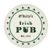 Irish Pub Bar Tavern Decorative Glass Schneidebrett (Vorderseite)