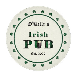 Irish Pub Bar Tavern Decorative Glass Schneidebrett