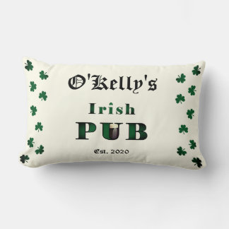 Irish Pub Bar Tavern Lumbar Throw Kissen