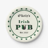 Irish Pub Bar Tavern Paper Party Teller (Vorderseite)