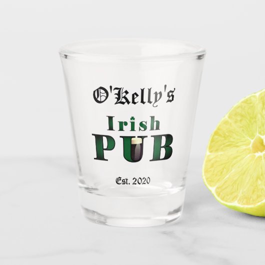Irish Pub Bar Tavern Shot Glasses Schnapsglas (Vorderseite)