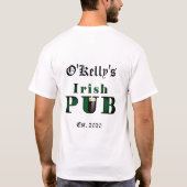 Irish Pub Bar Tavern T - Shirt (Rückseite)