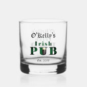Irish Pub Bar Whiskey Rock Glass Trinkbehälter Whiskyglas (Vorderseite)