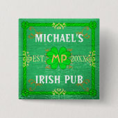Irish Pub Erstellen Sie Ihre eigenen Personalisier Button (Vorderseite)