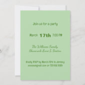 Irish Pub fertig für St. Patrick's Day Party Einladung (Rückseite)