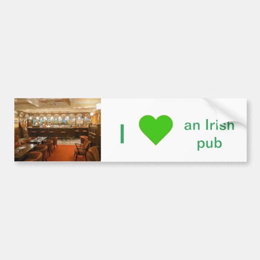 Irish Pub Image für Autoaufkleber (Vorne)